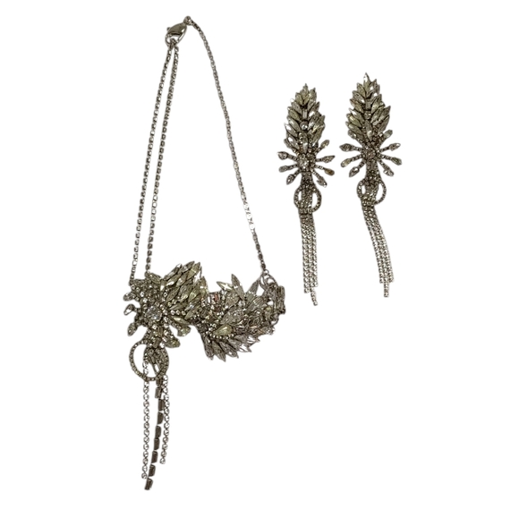 Erickson Beamon Crystal Earrings & Necklace Set - Picture 2 of 6